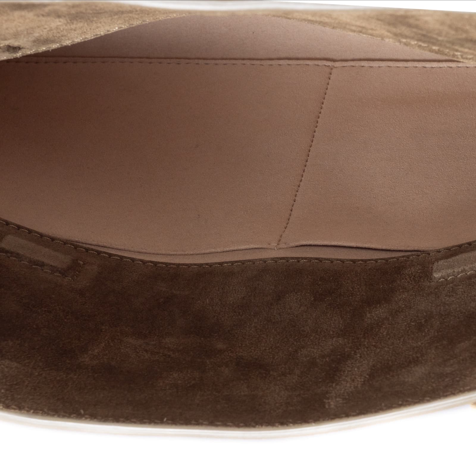 Handtasche aus Veloursleder Braun