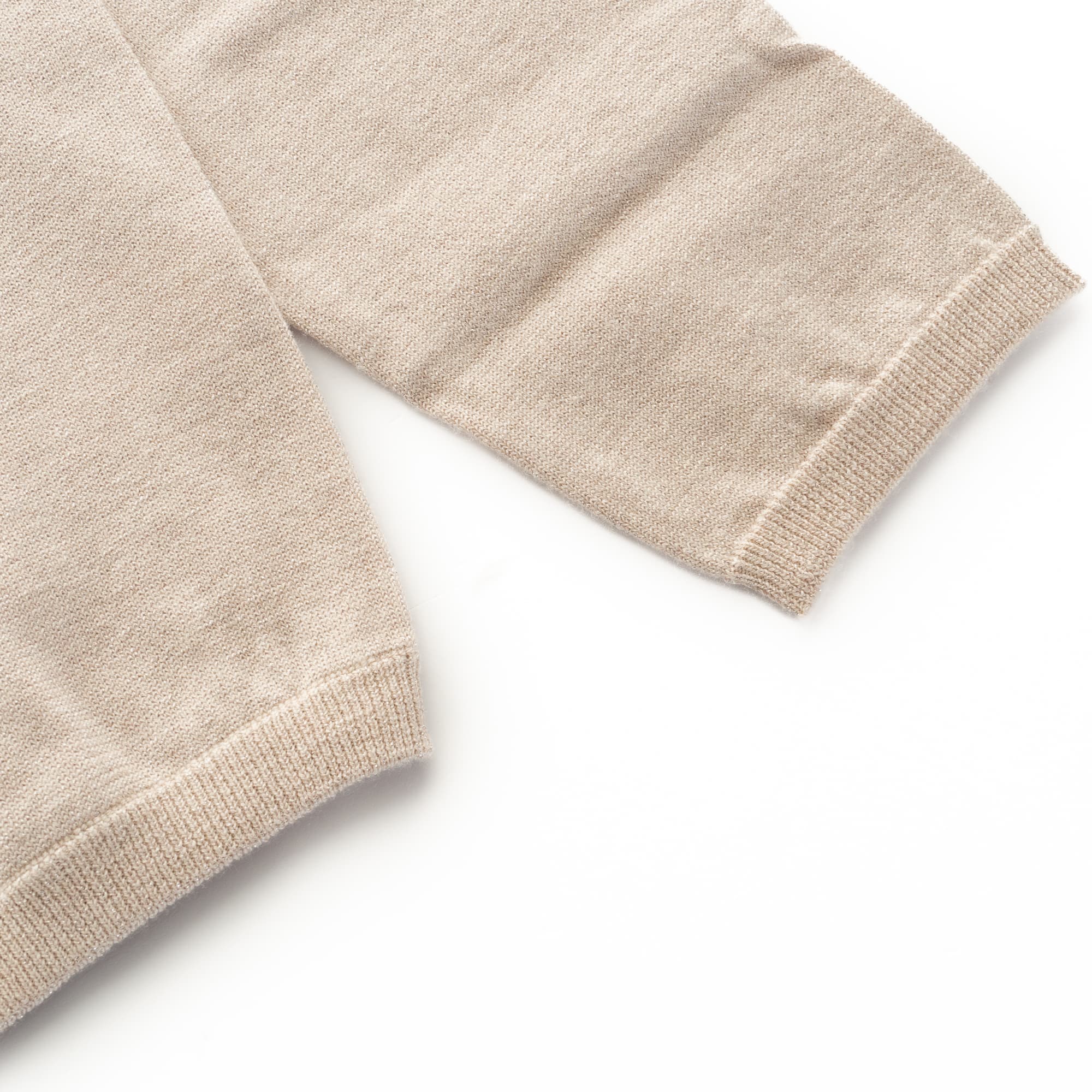 Glitzer Strickjacke Beige