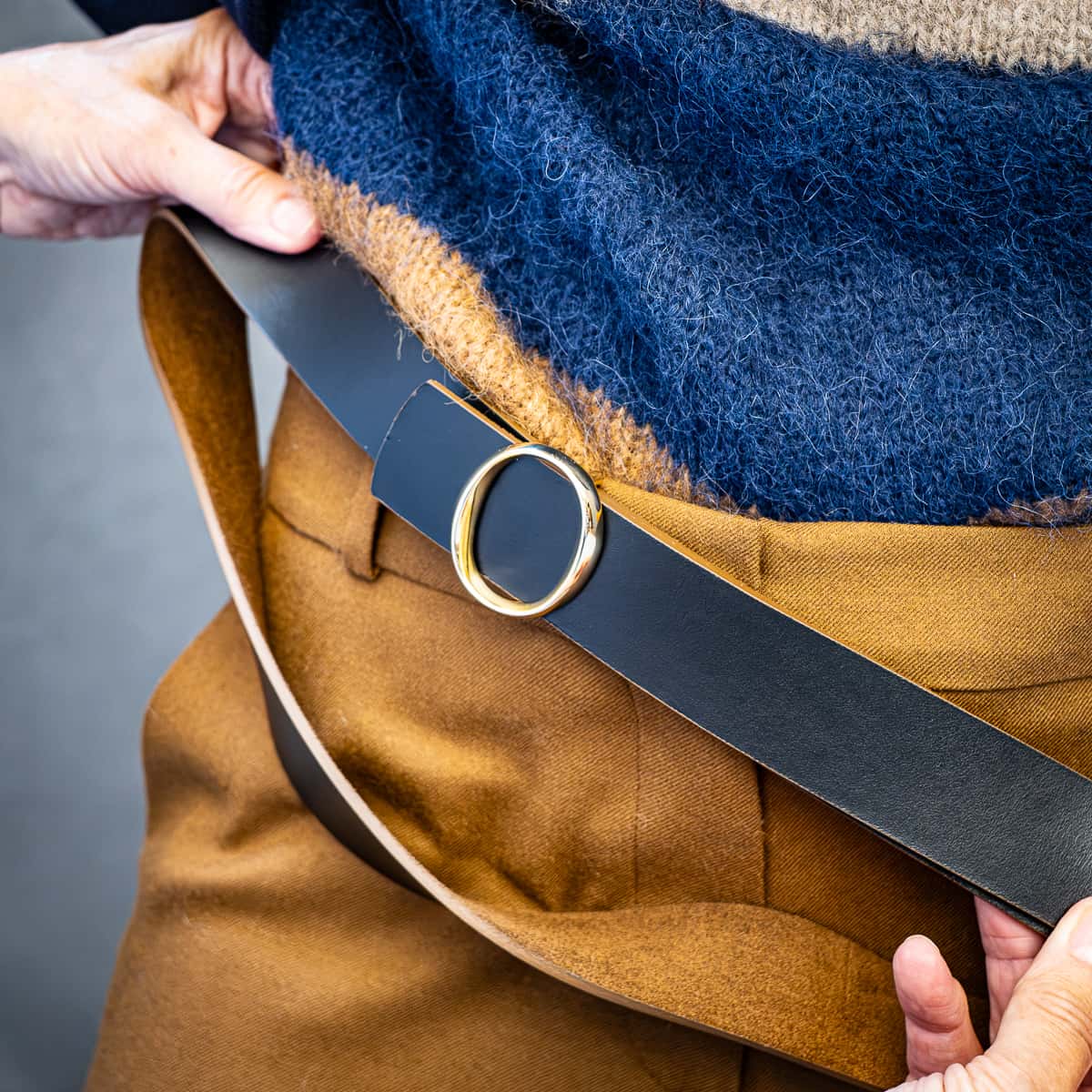 Leder Gürtel Peach