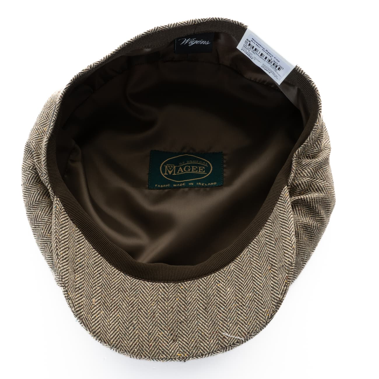 Newsboy Retro Cap Fischgrät Oliv