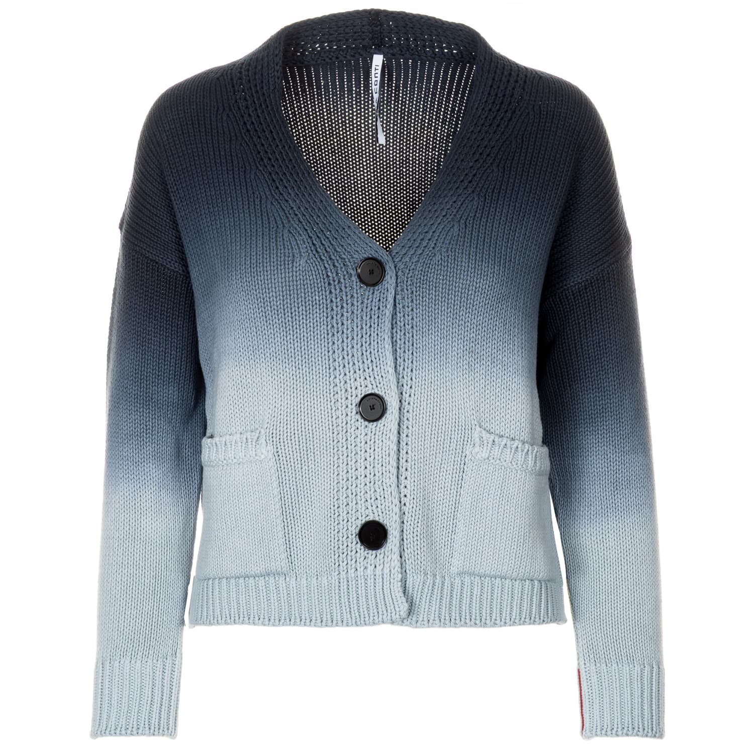 Cardigan aus Baumwolle mit Farbverlauf