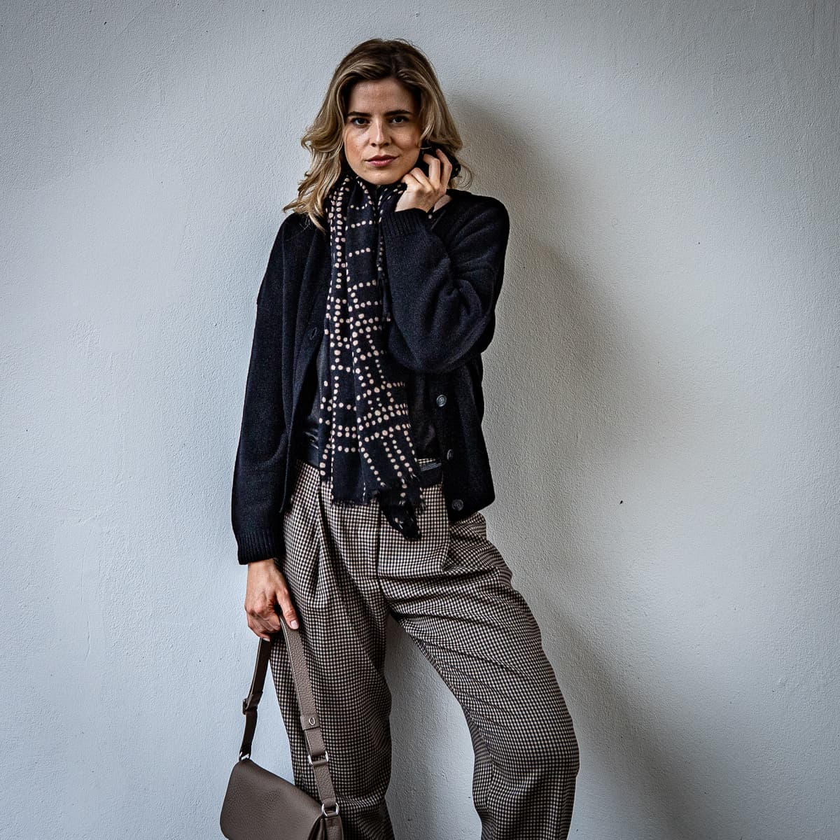 Hose Janis Hahnentritt Relaxed Fit