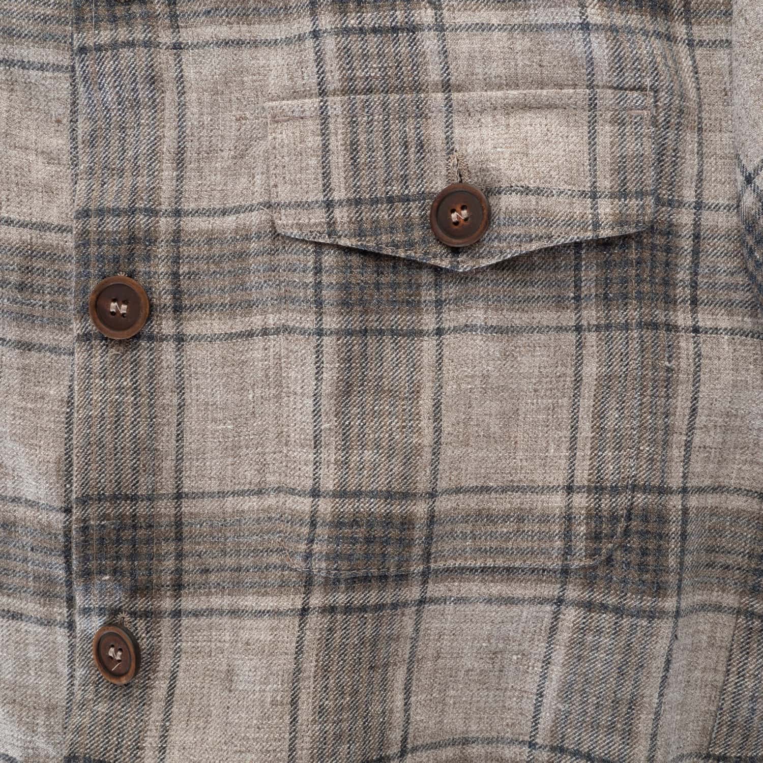 Overshirt Brian Leinen Beige