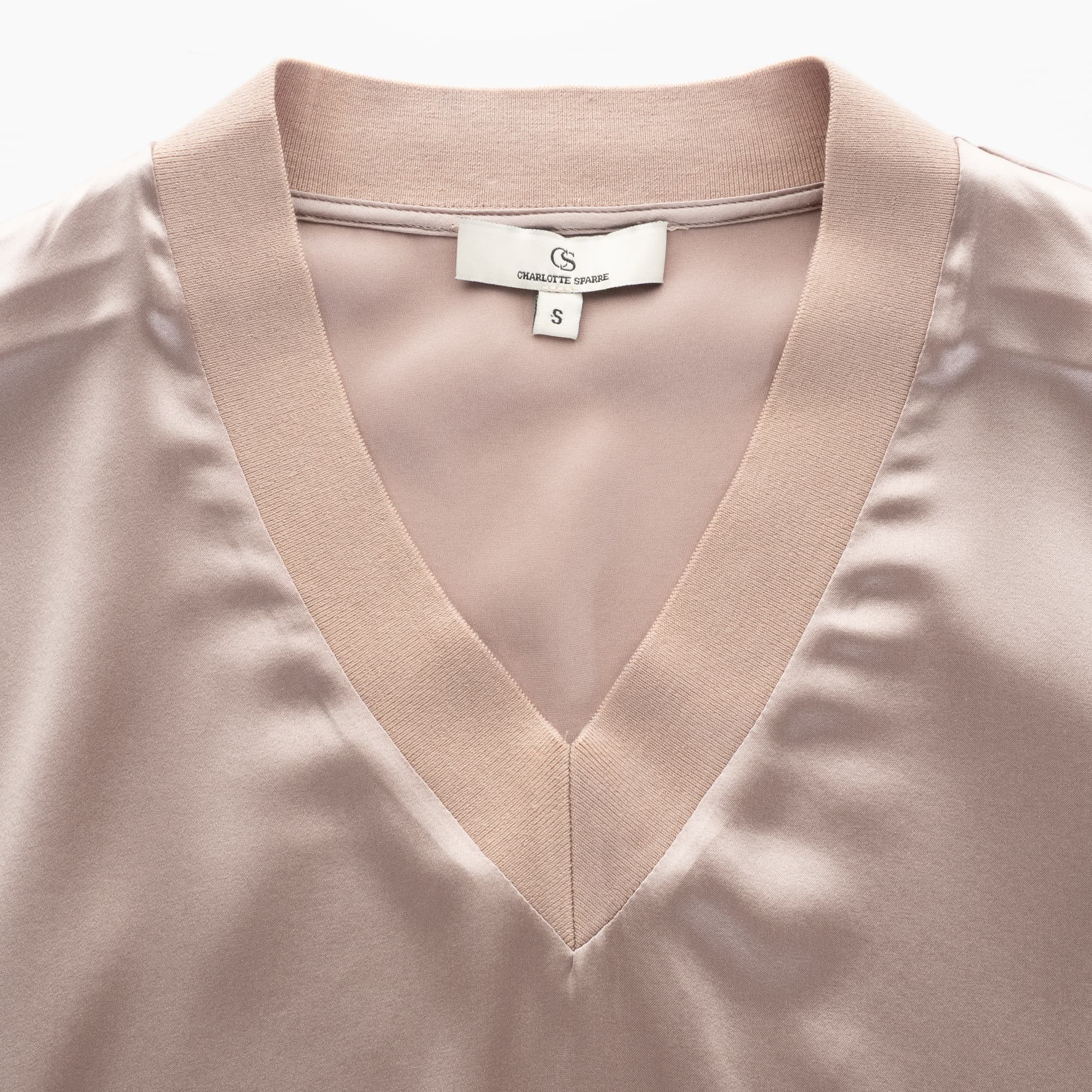 Seidenbluse Taupe 3421