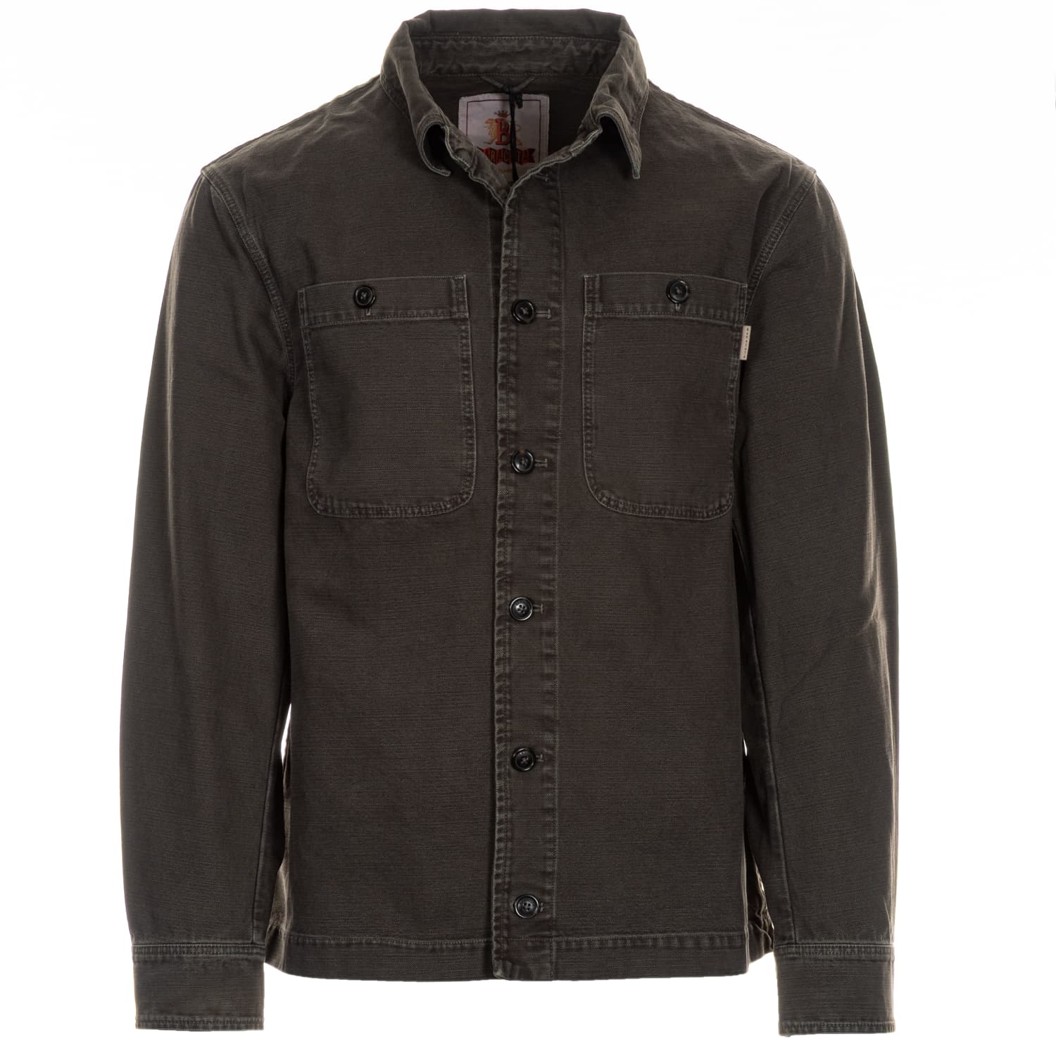 Canvas Overshirt Faded Black