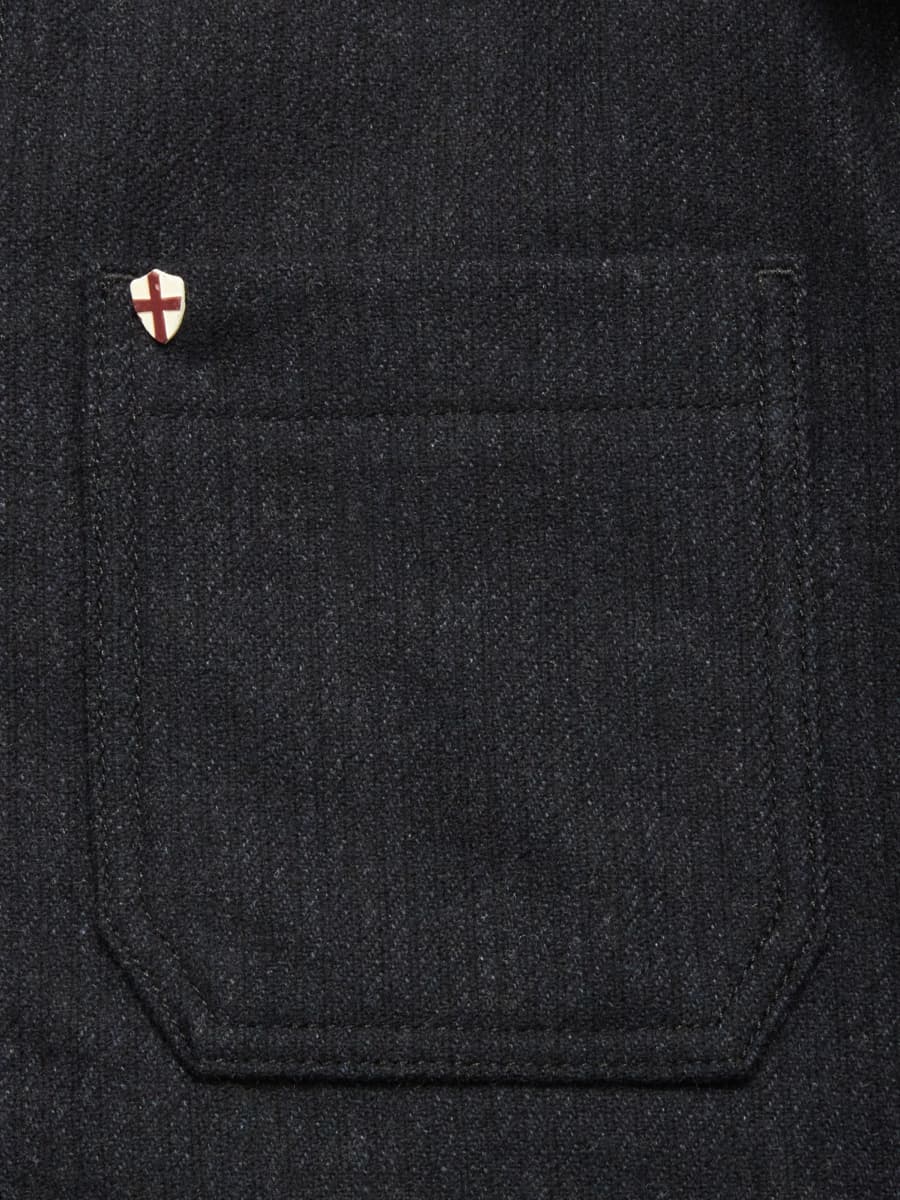 Vincenzo Solid Jacket Navy