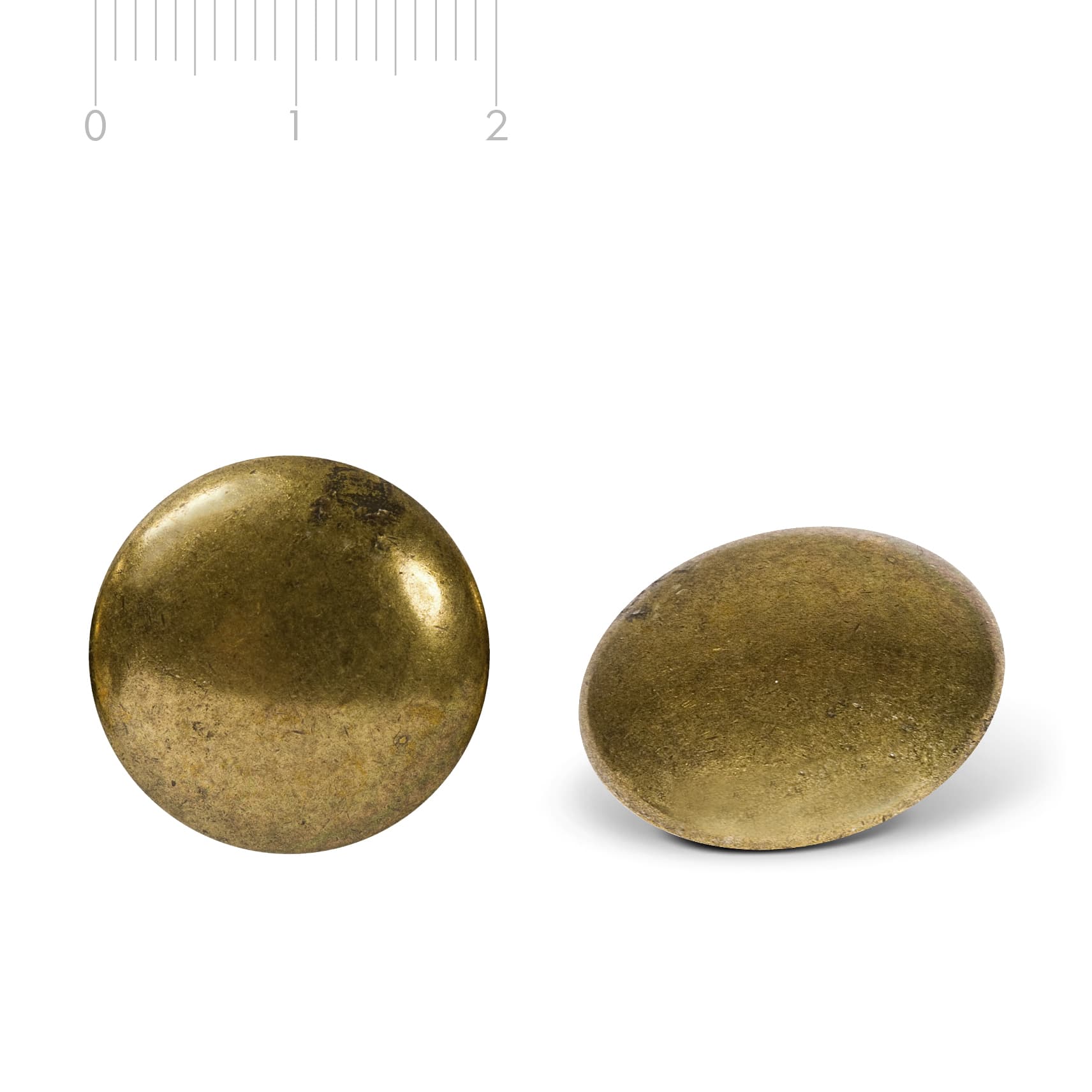 Metallknopf Messing M16