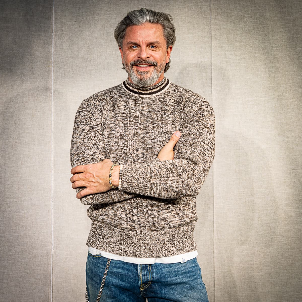 Mouline Pullover Braun