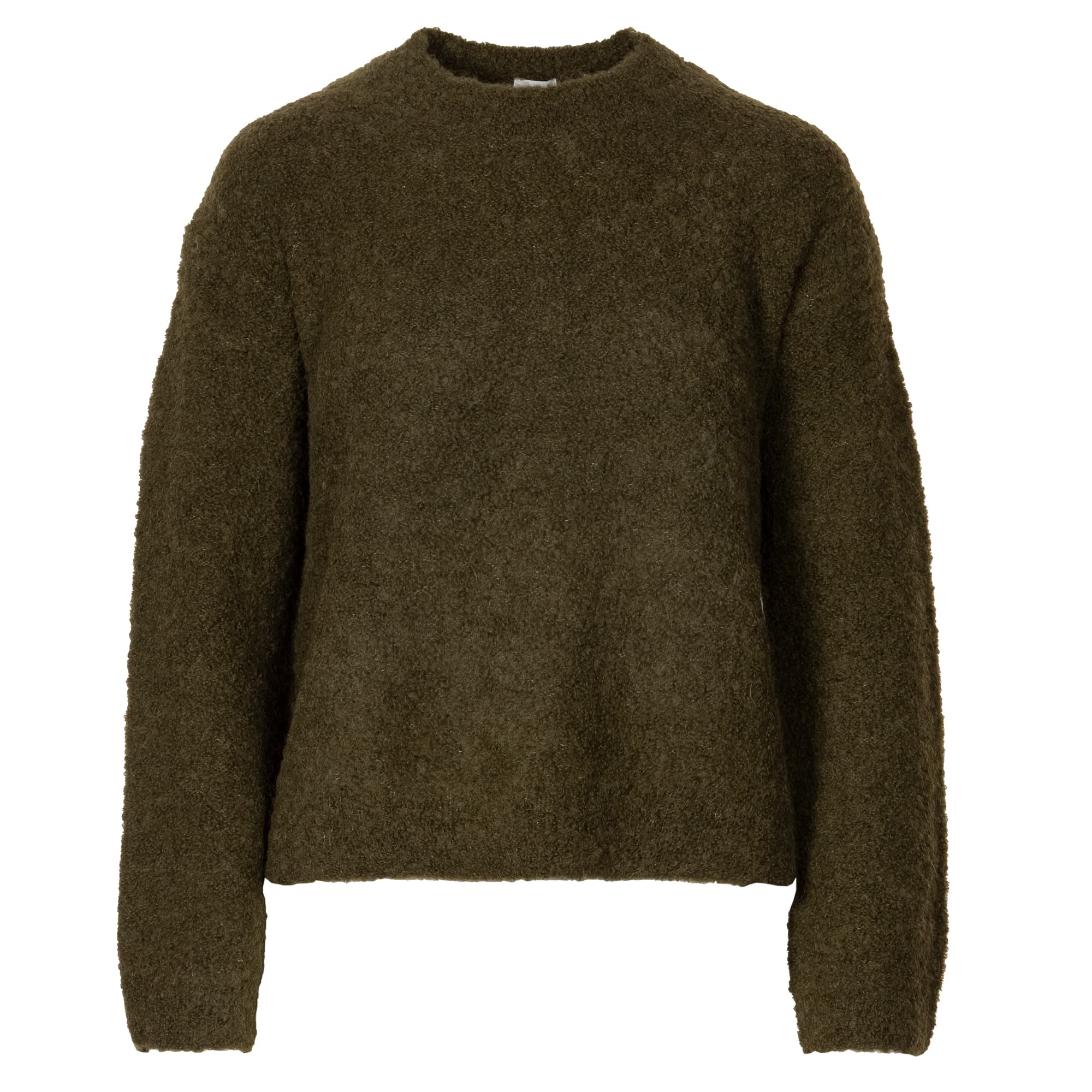 Bouclé Strickpullover Alpaka-Mix