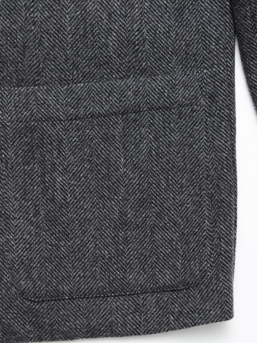 Fukui Blazer Fischgrät Black