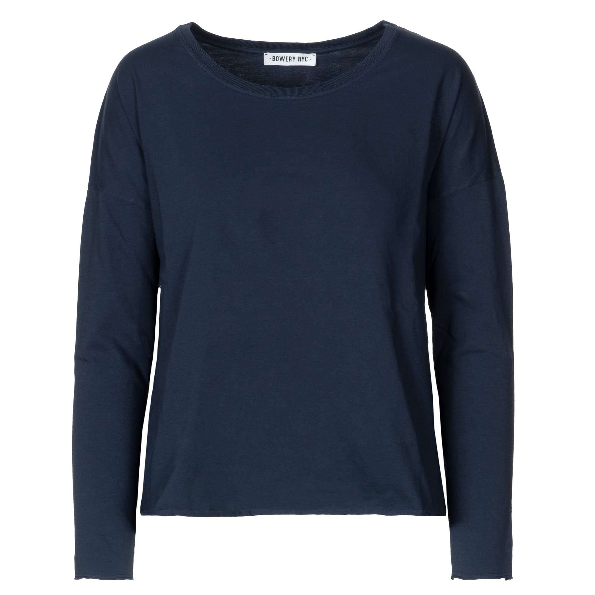 Longsleeve Baumwolle Boxy Cut
