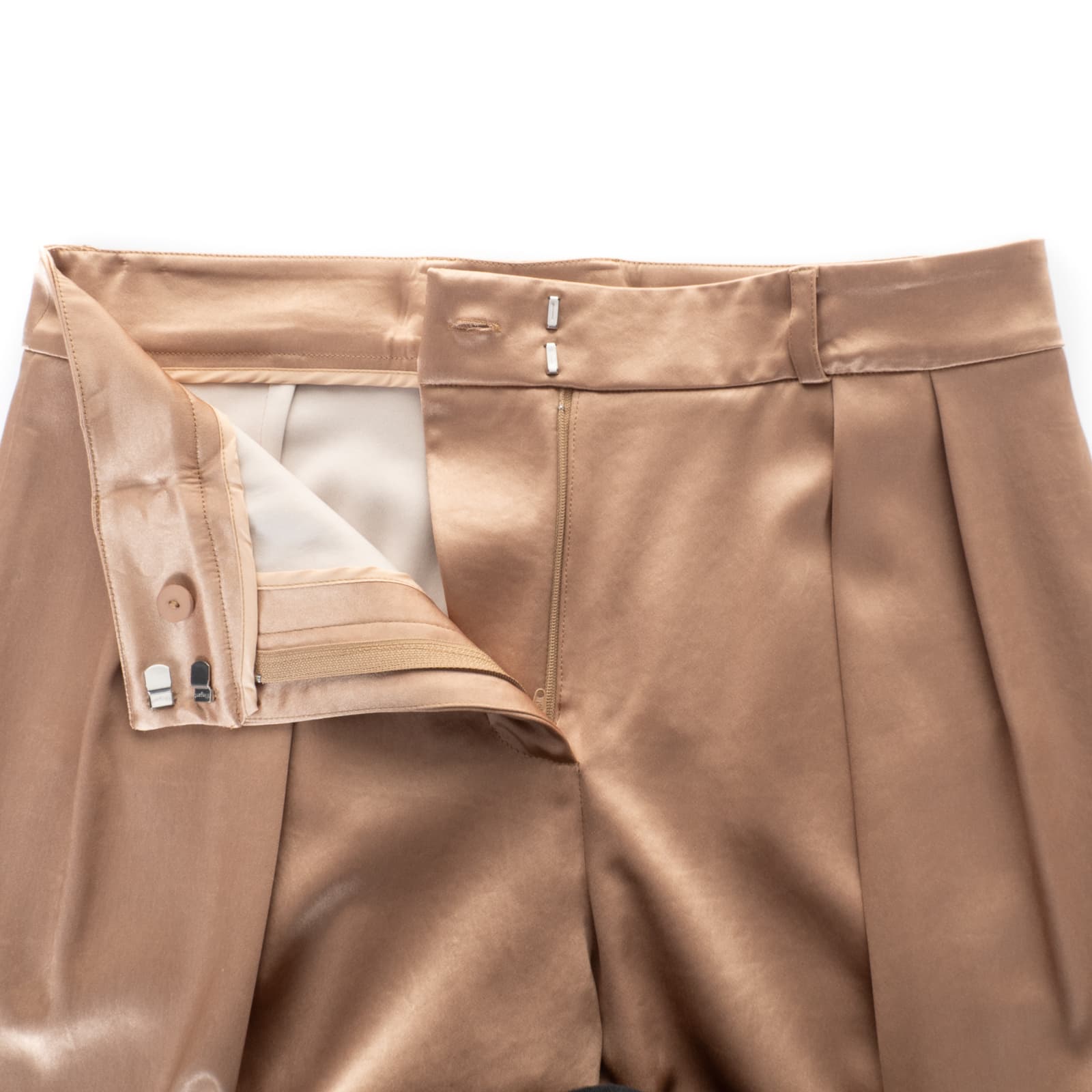 Satin Hose in Gold