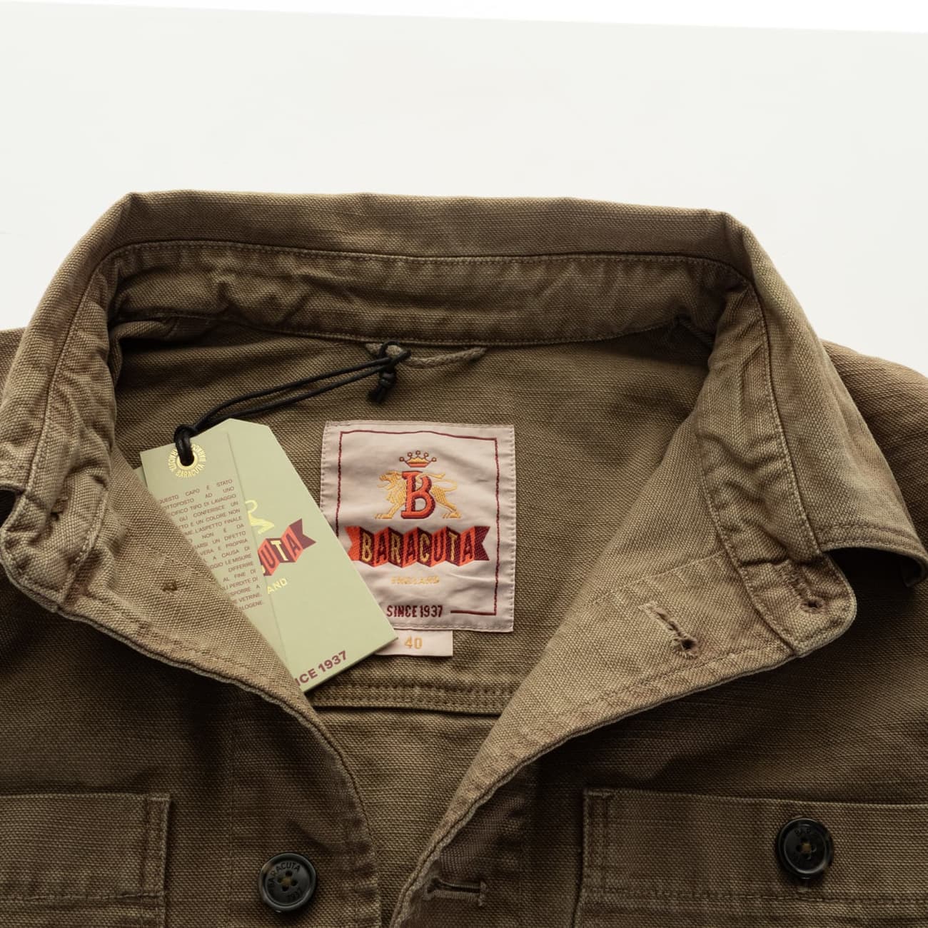 Canvas Overshirt Tarmac Green