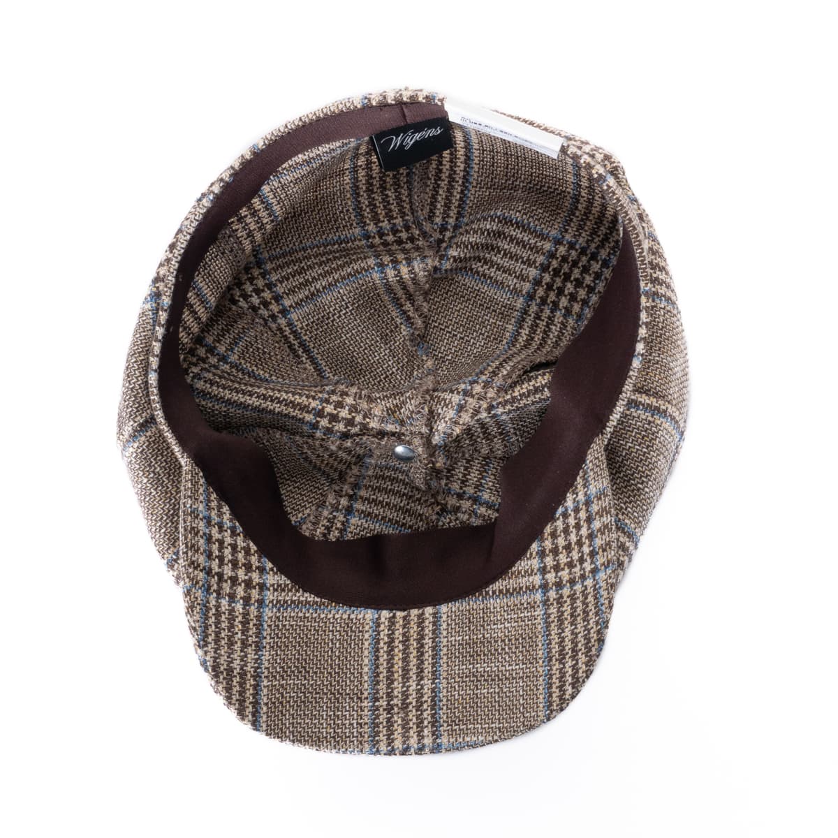 Newsboy Classic Cap Karo Braun-Blau