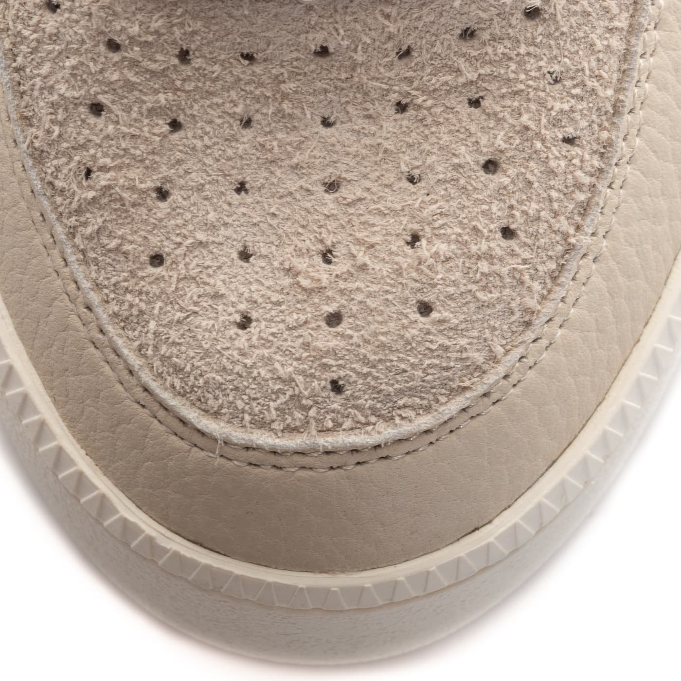 Court Platform Sneaker Beige mit Glitzerdetail