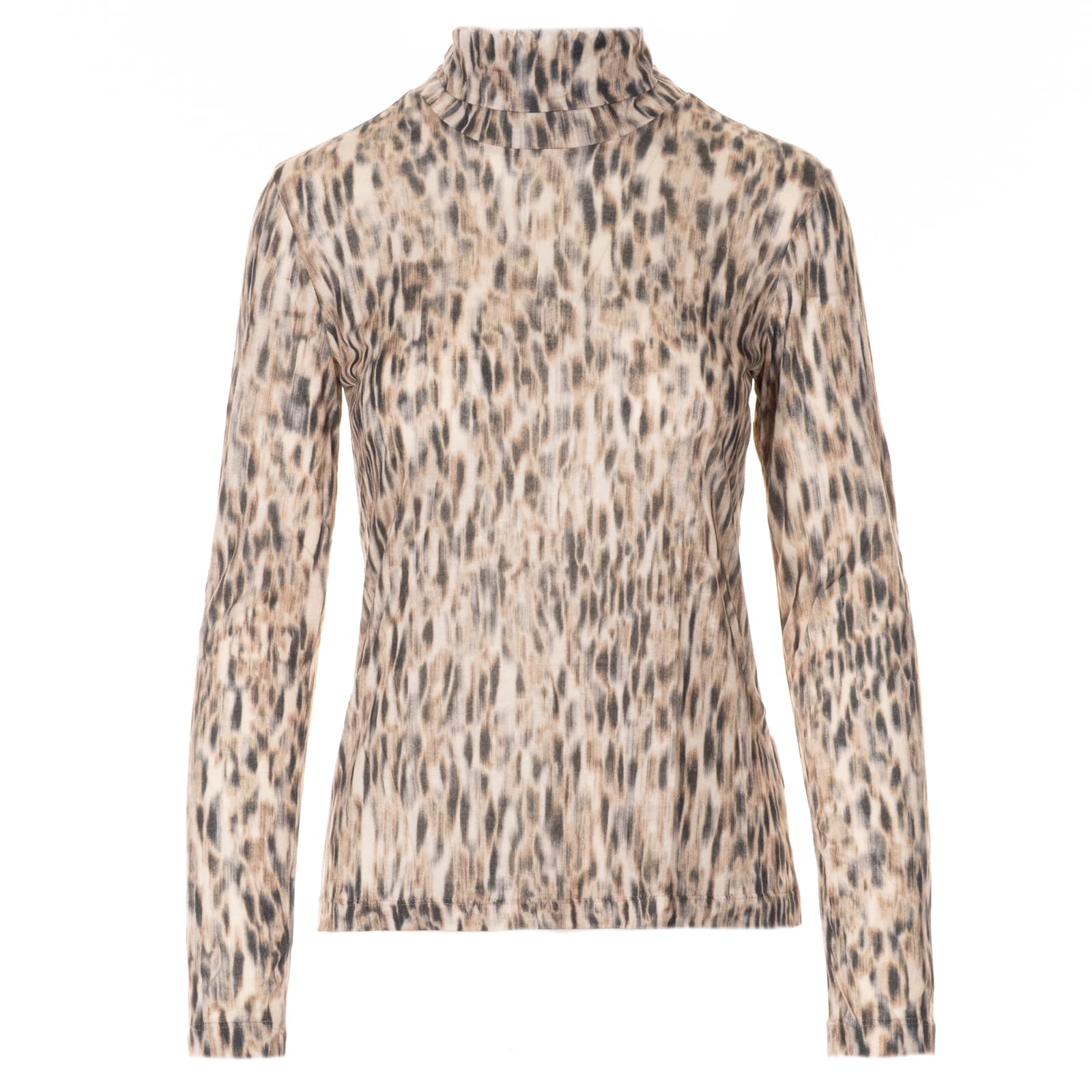 Rollkragenshirt Allover Print