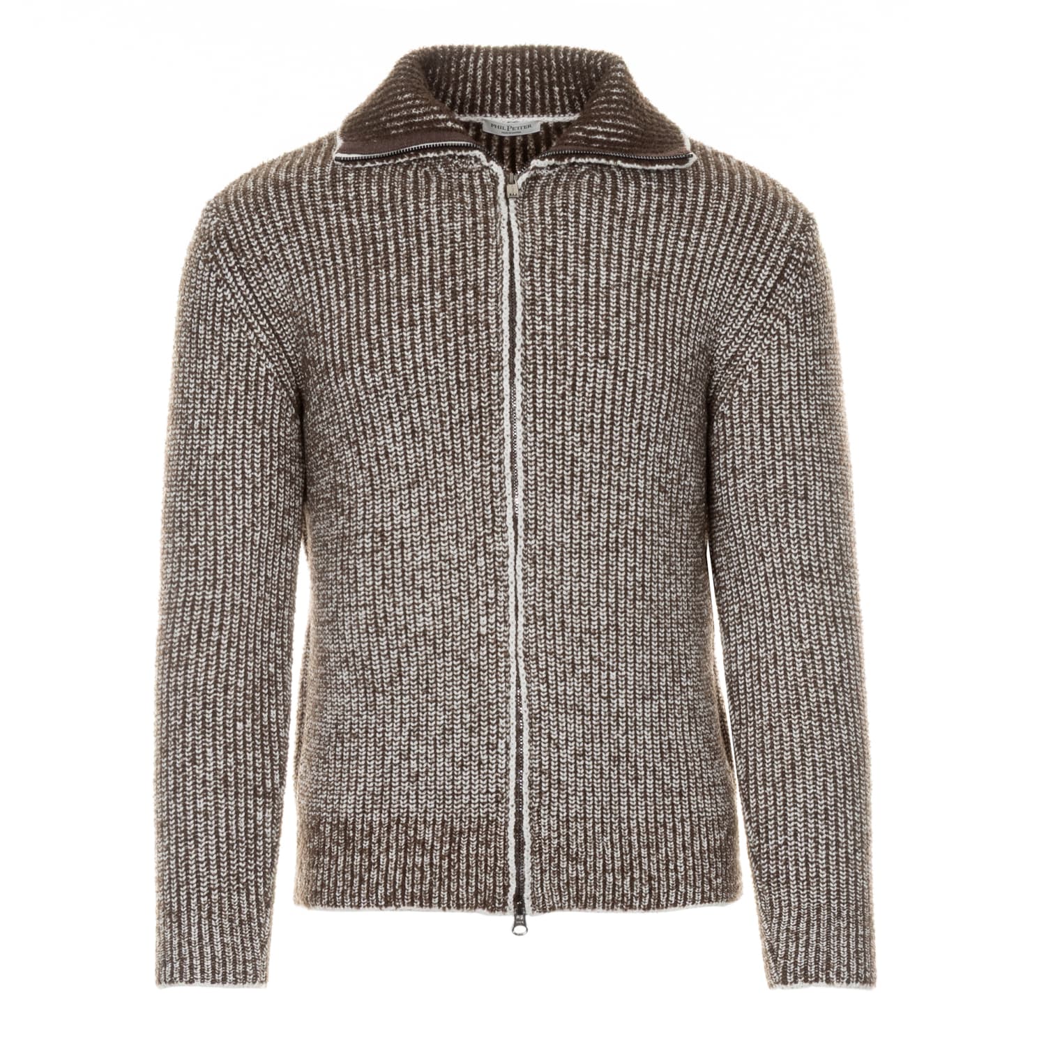 Zippjacke in 2-farbiger Perlfangstruktur