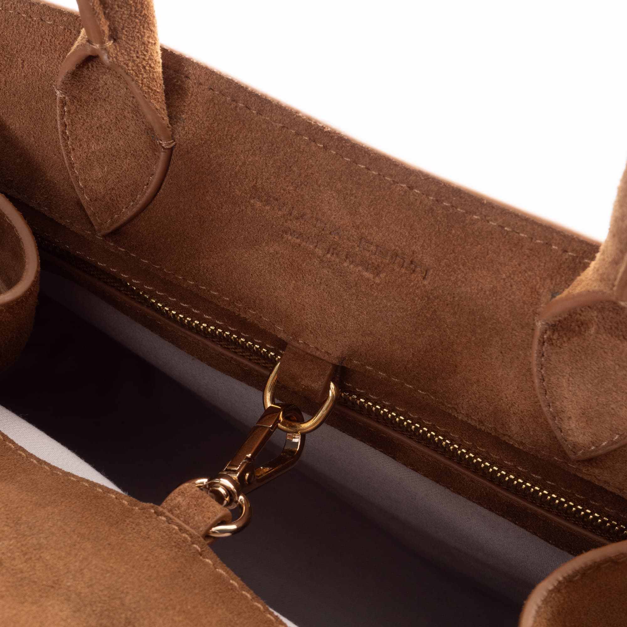Handtasche Braun Nubuk