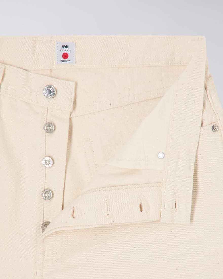 Loose Jeans Natural Rinsed Kurabo Denim