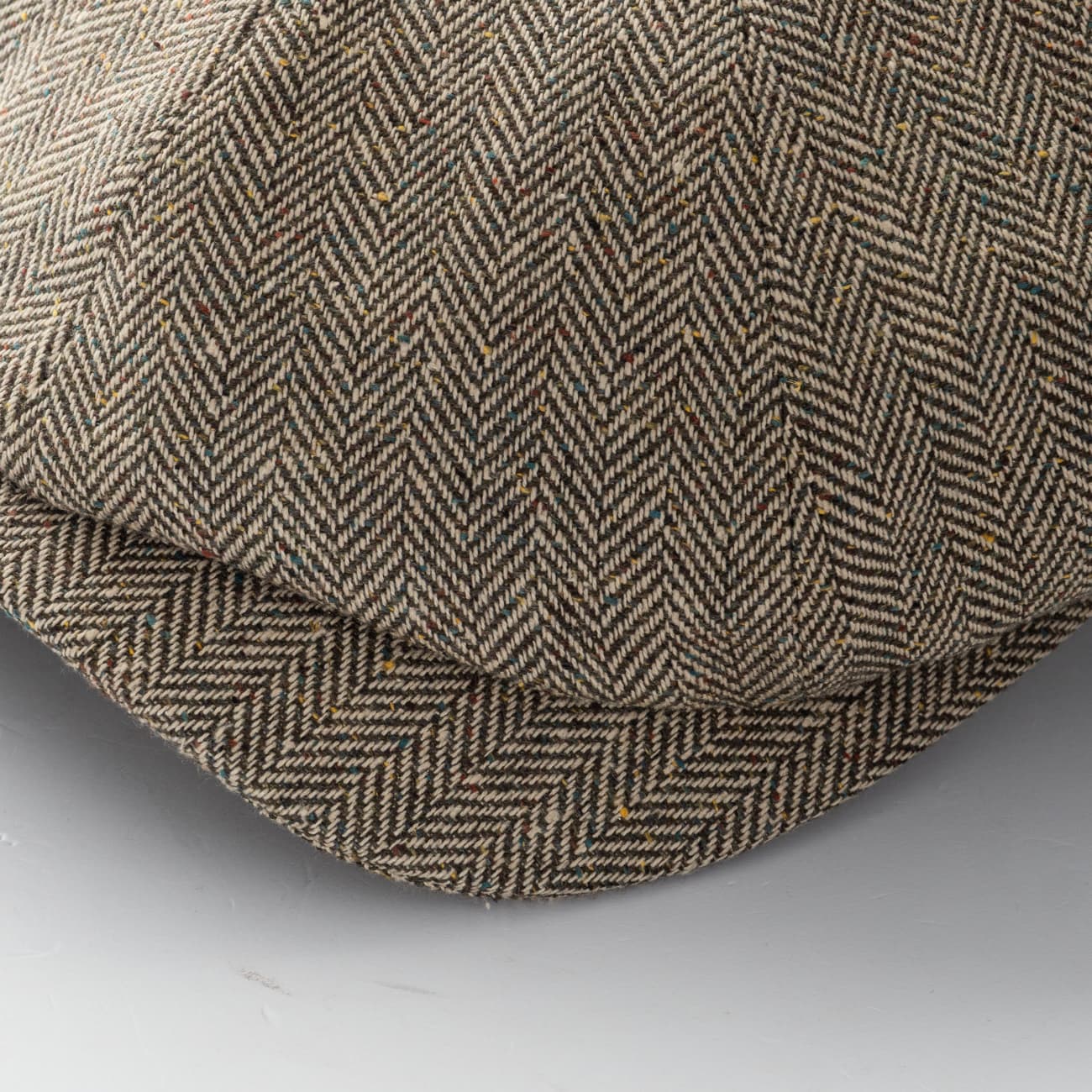 Newsboy Retro Cap Fischgrät Oliv