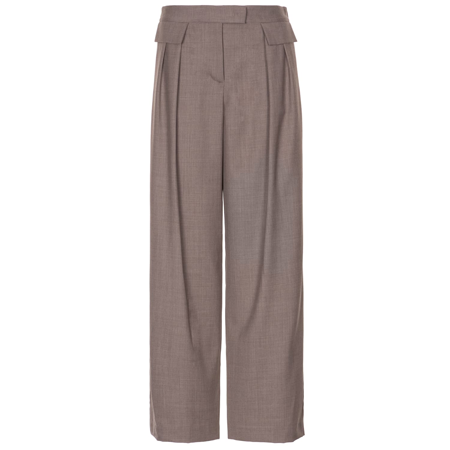 Hose aus Wolle Wide-Leg