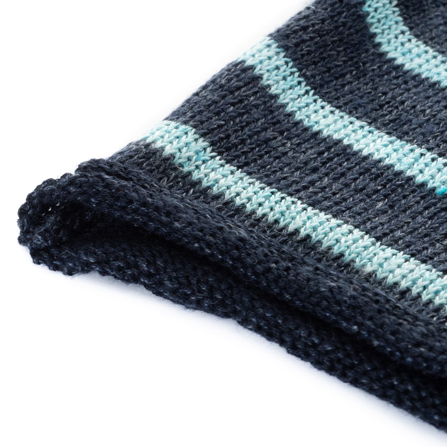 Strickpullover Blau Gestreift