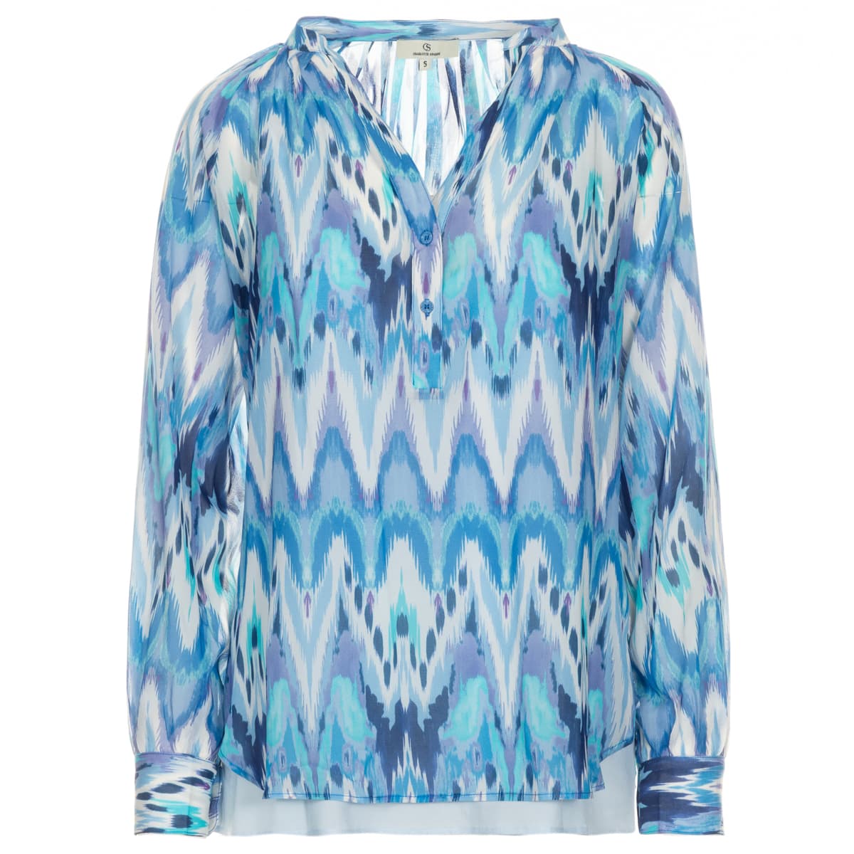 Seidenbluse Dream Blau
