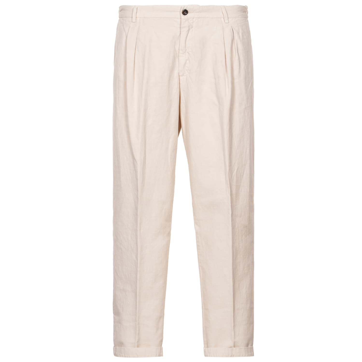 Chino Milano BW-Leinen-Mix