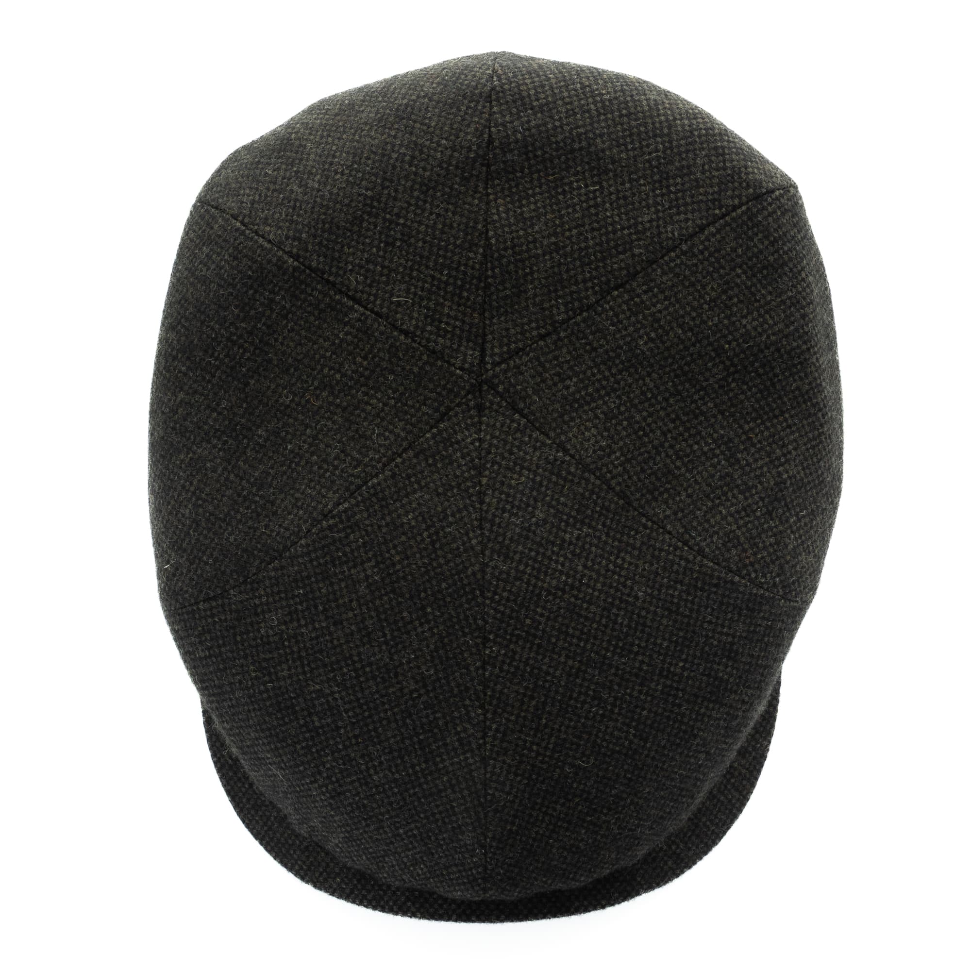 Newsboy Slim Cap Wolle Dunkel Grün