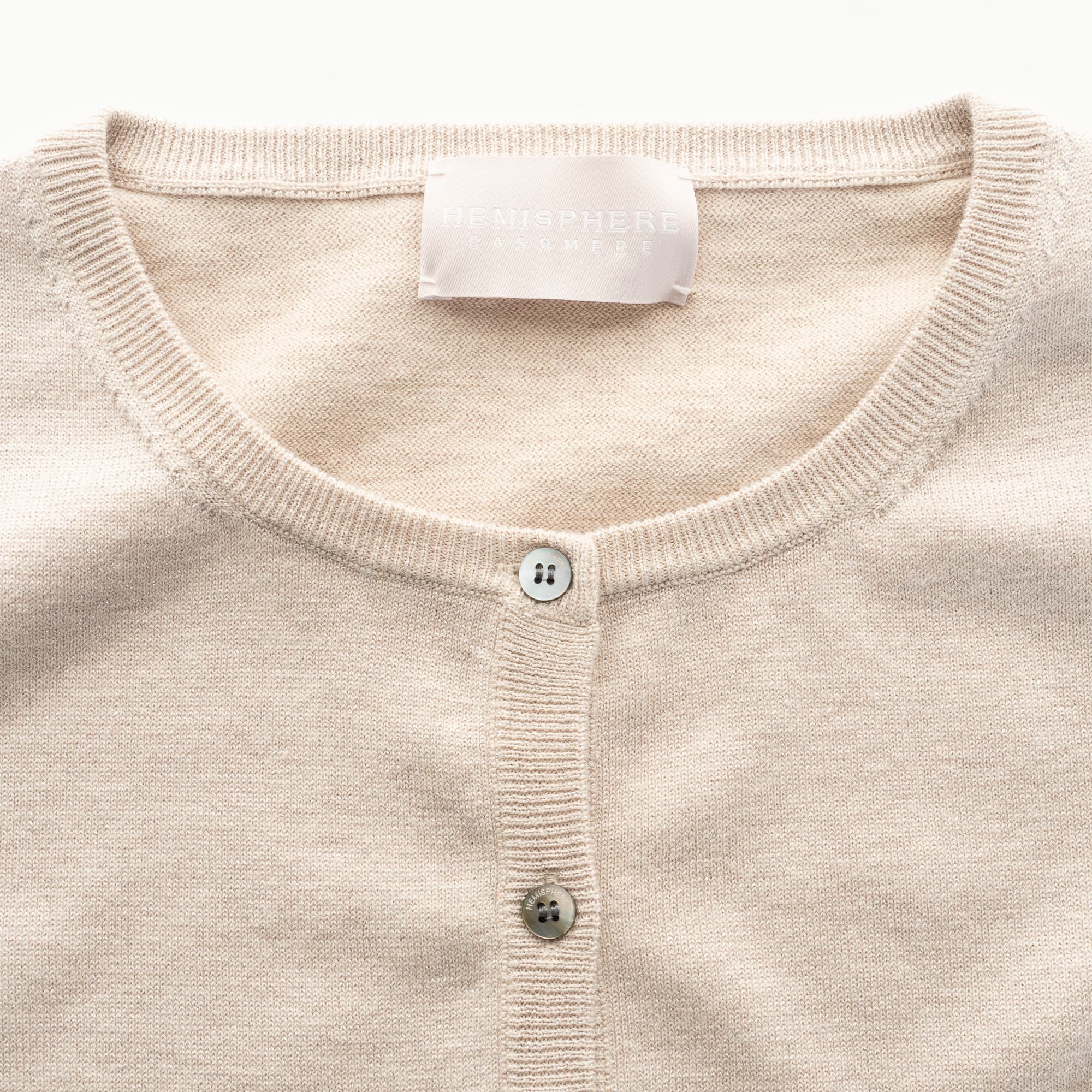 Glitzer Strickjacke Beige