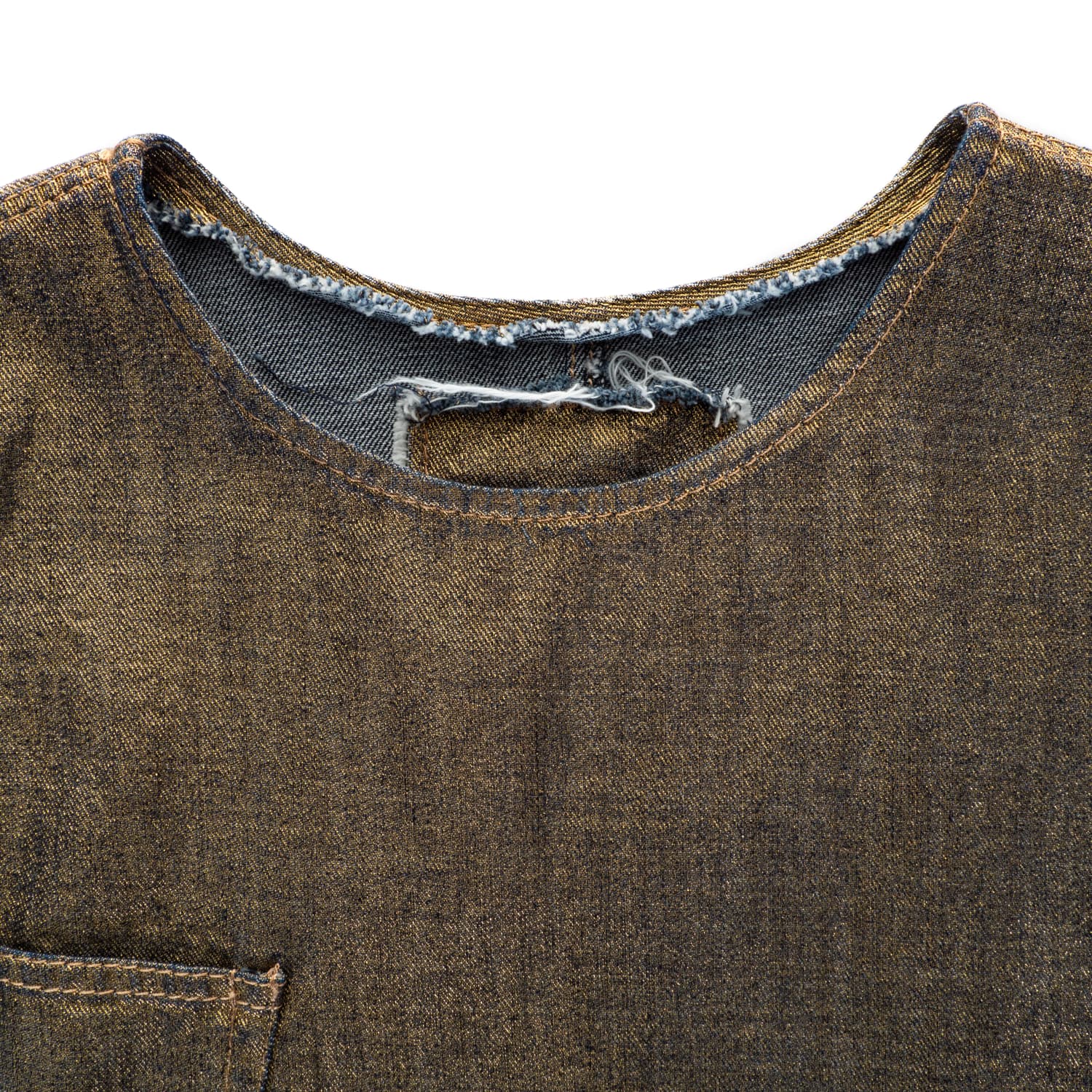 Denim Top Gold