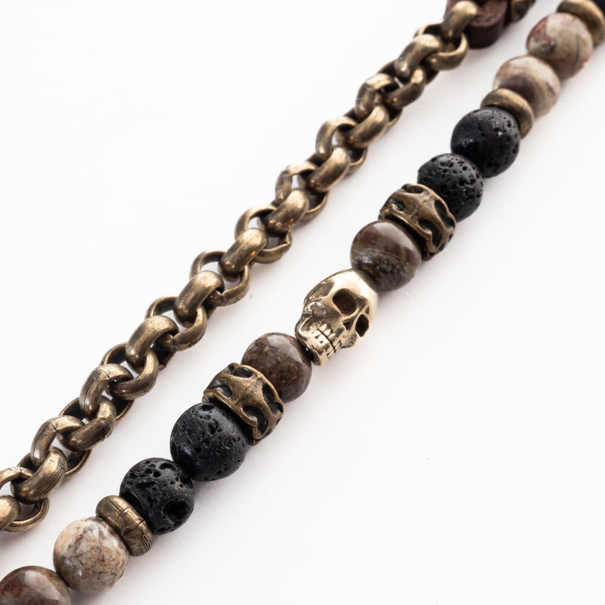 Wallet Chain Volcanic Skull