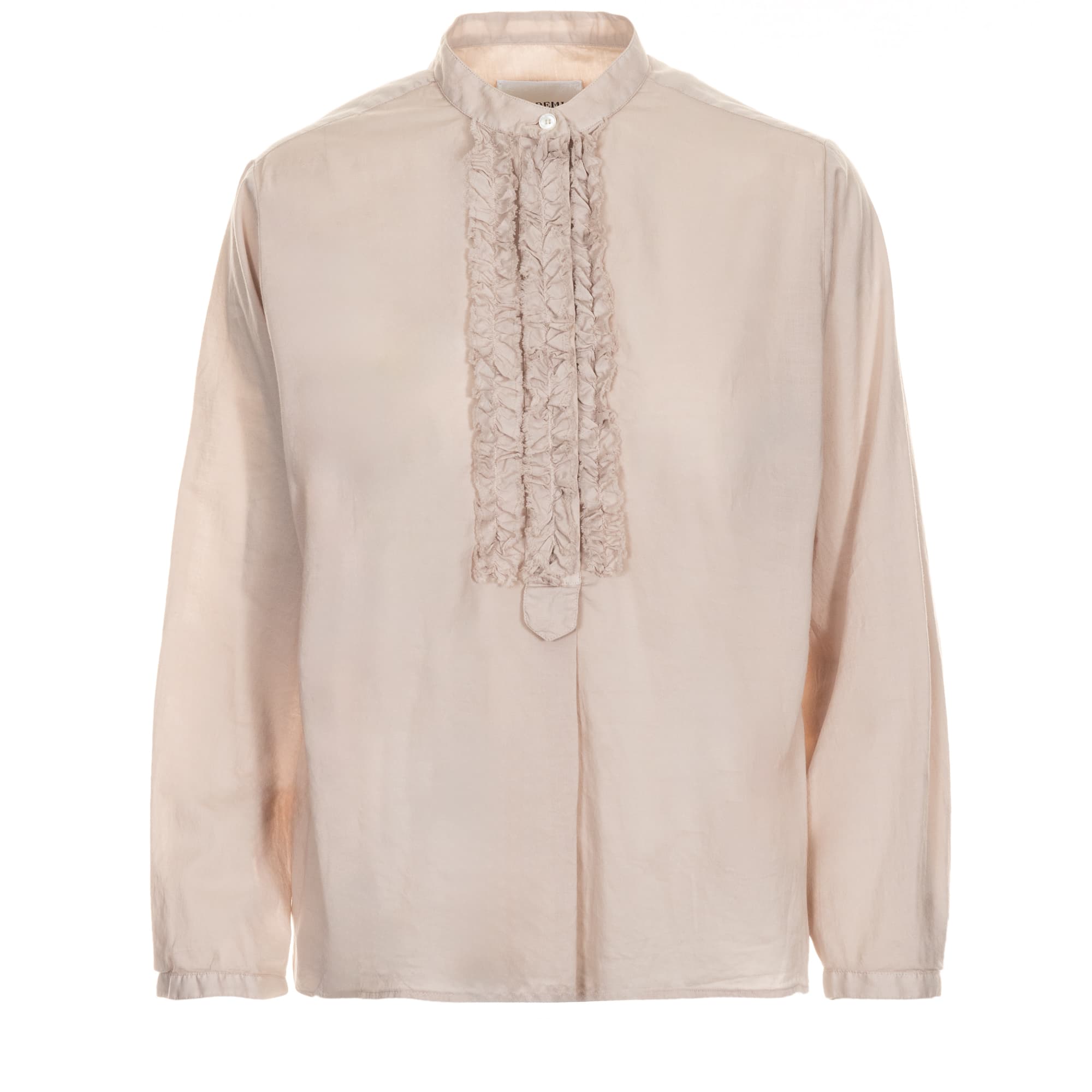 Baumwollbluse Camilla Beige