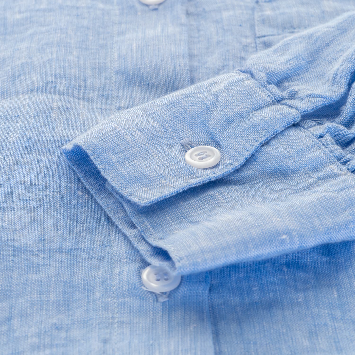 Leinenbluse Hellblau Relaxed Fit