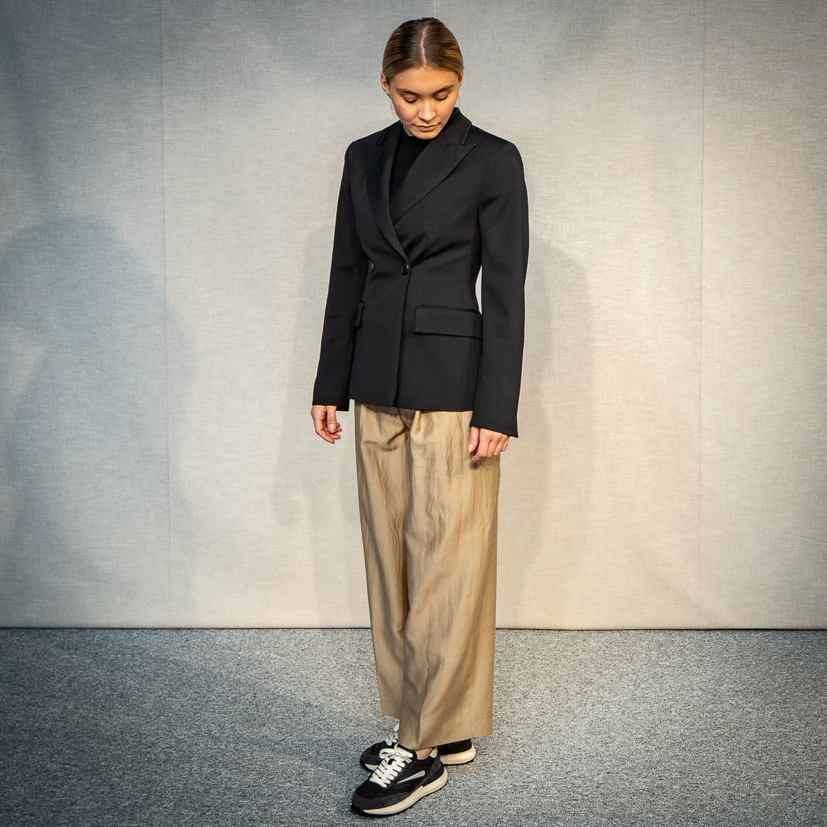 Blazer Viskose Schwarz