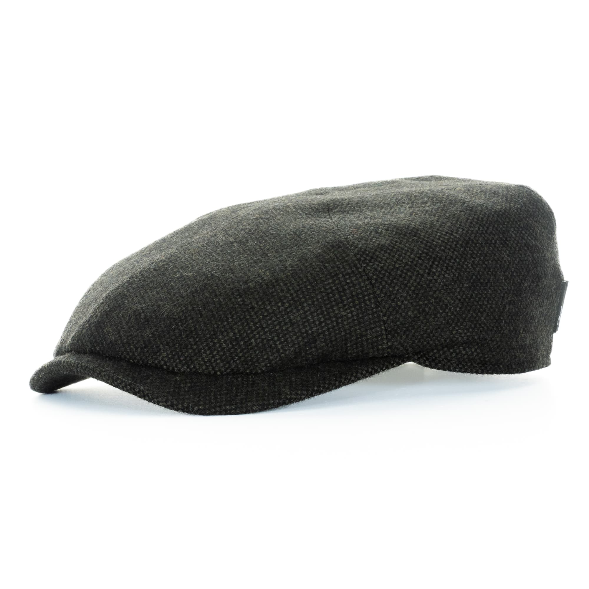 Newsboy Slim Cap Wolle Dunkel Grün