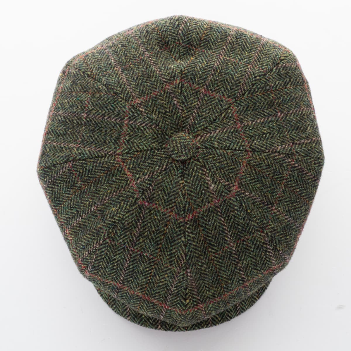 Newsboy Retro Cap Shetland Wool Grün