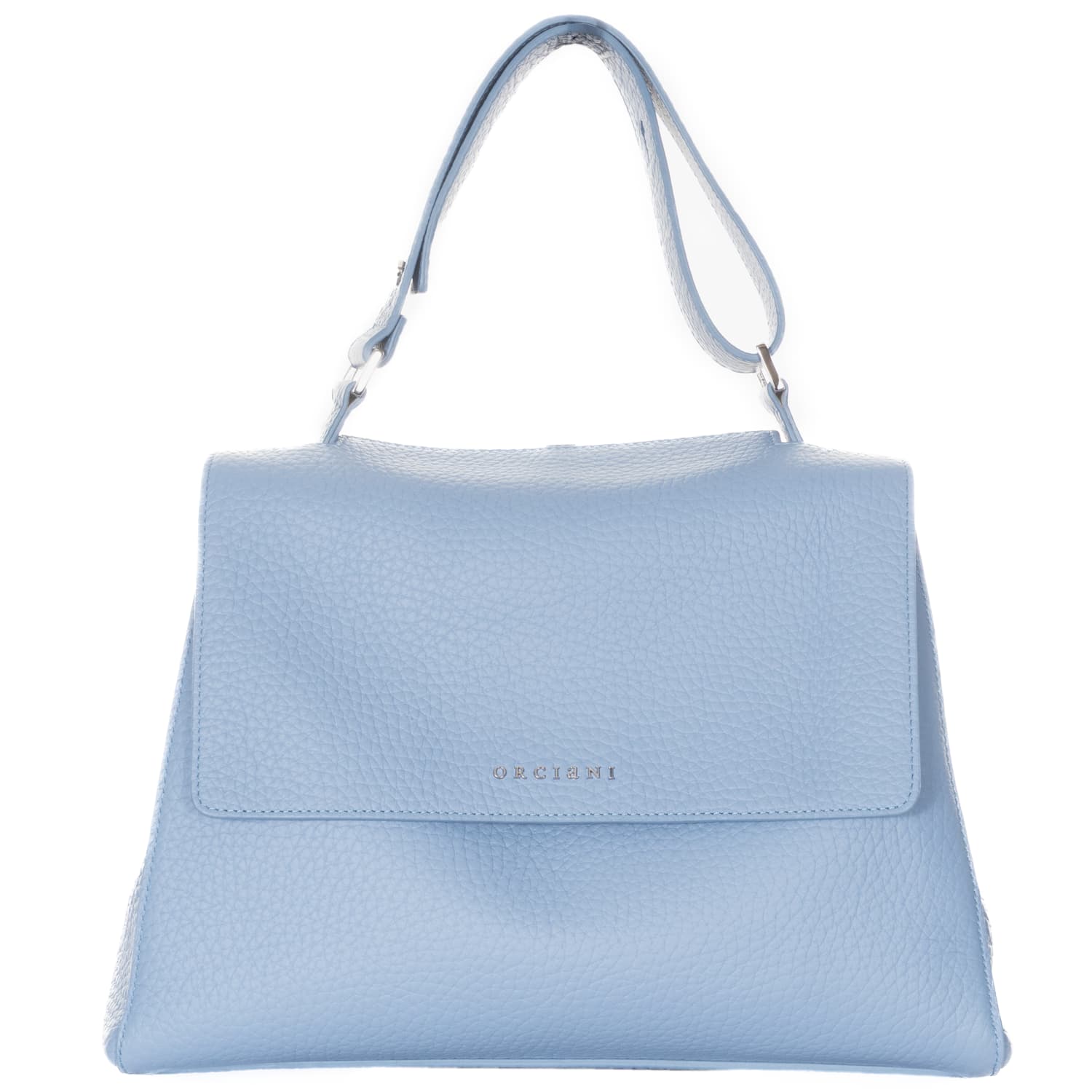 Handtasche Nappa Leder Hellblau