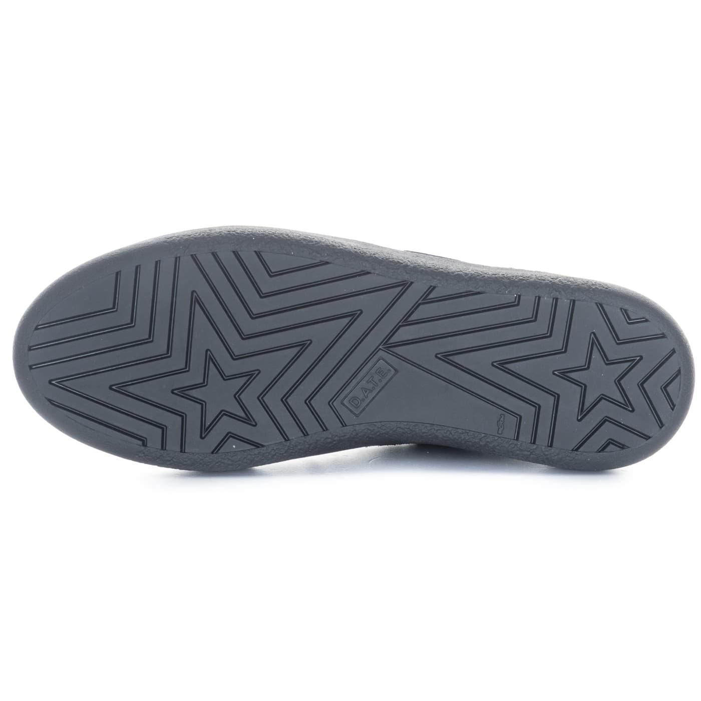 Court Platform Sneaker Schwarz mit Glitzerdetail
