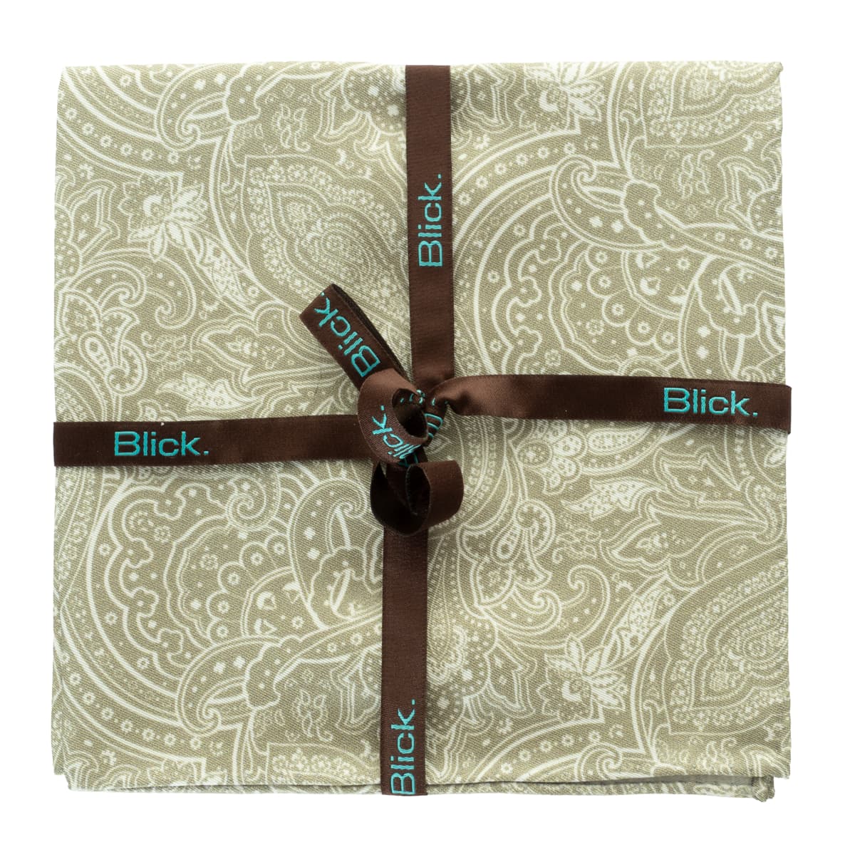 Einstecktuch Seide Paisley Grün