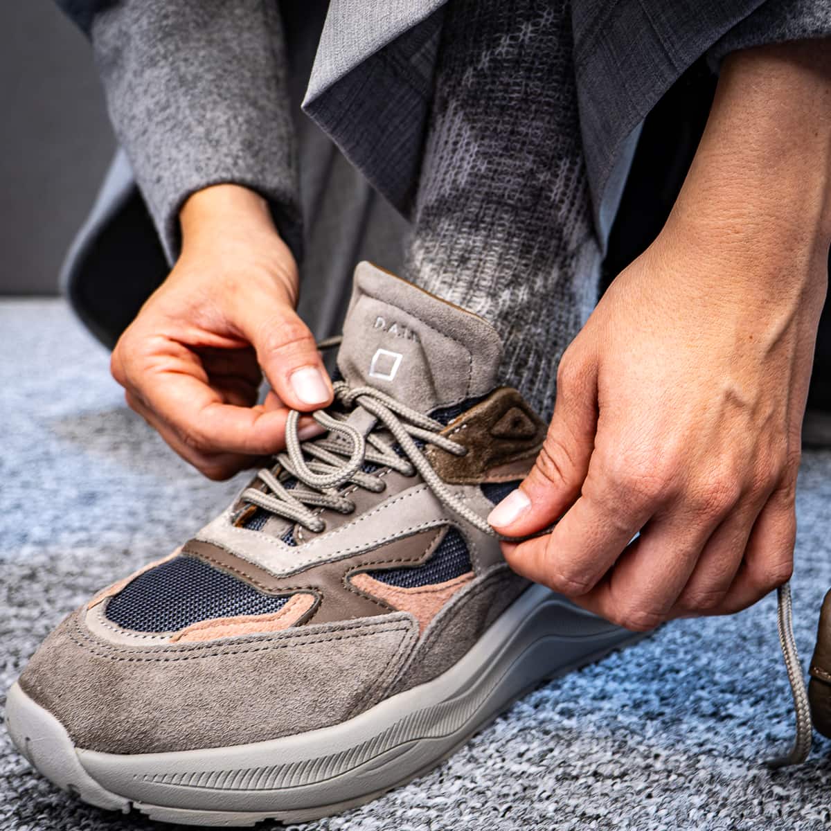 Fuga Dragon Sneaker aus Leder und Mesh