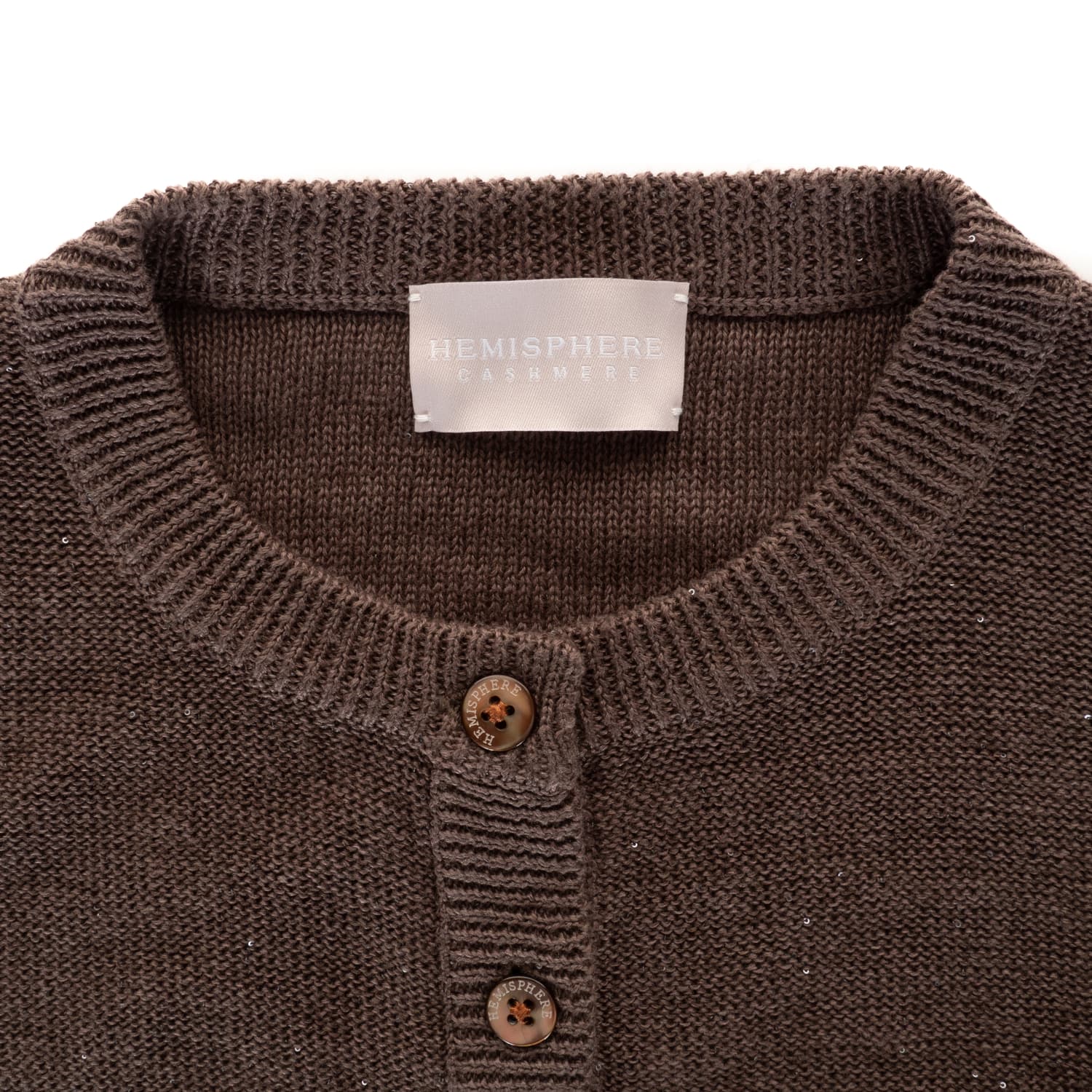 Strickjacke Leinen mit Glitzereffekt