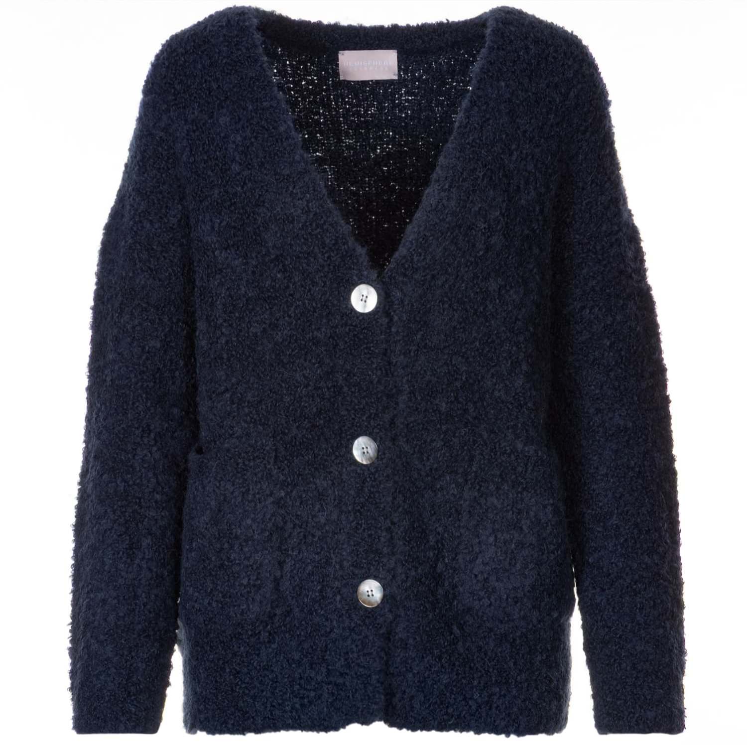 Strickjacke aus Alpaka Bouclé
