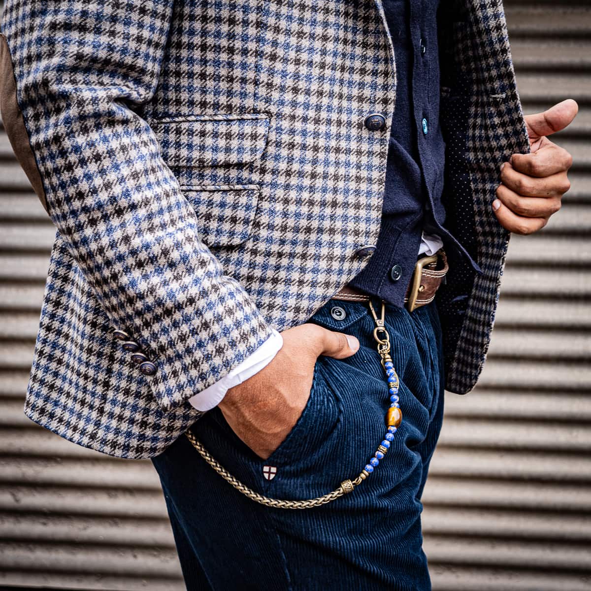 Wallet Chain Blue Rusty