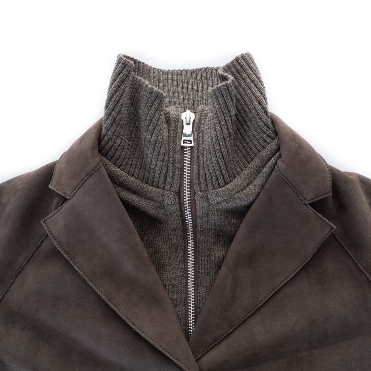 Lederjacke Sole Leaf Taupe