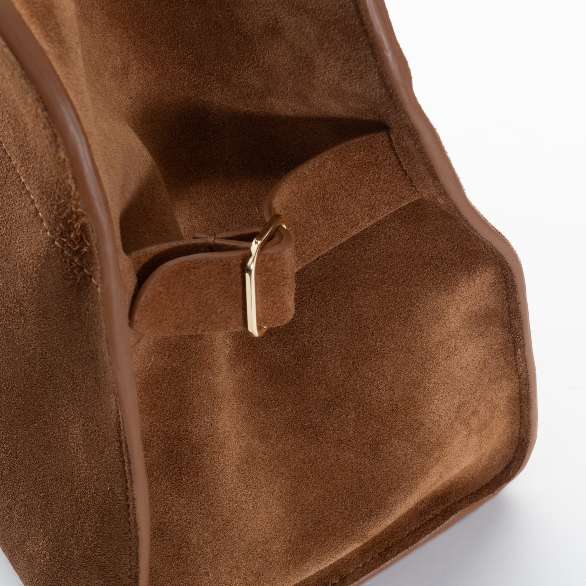 Handtasche Braun Nubuk