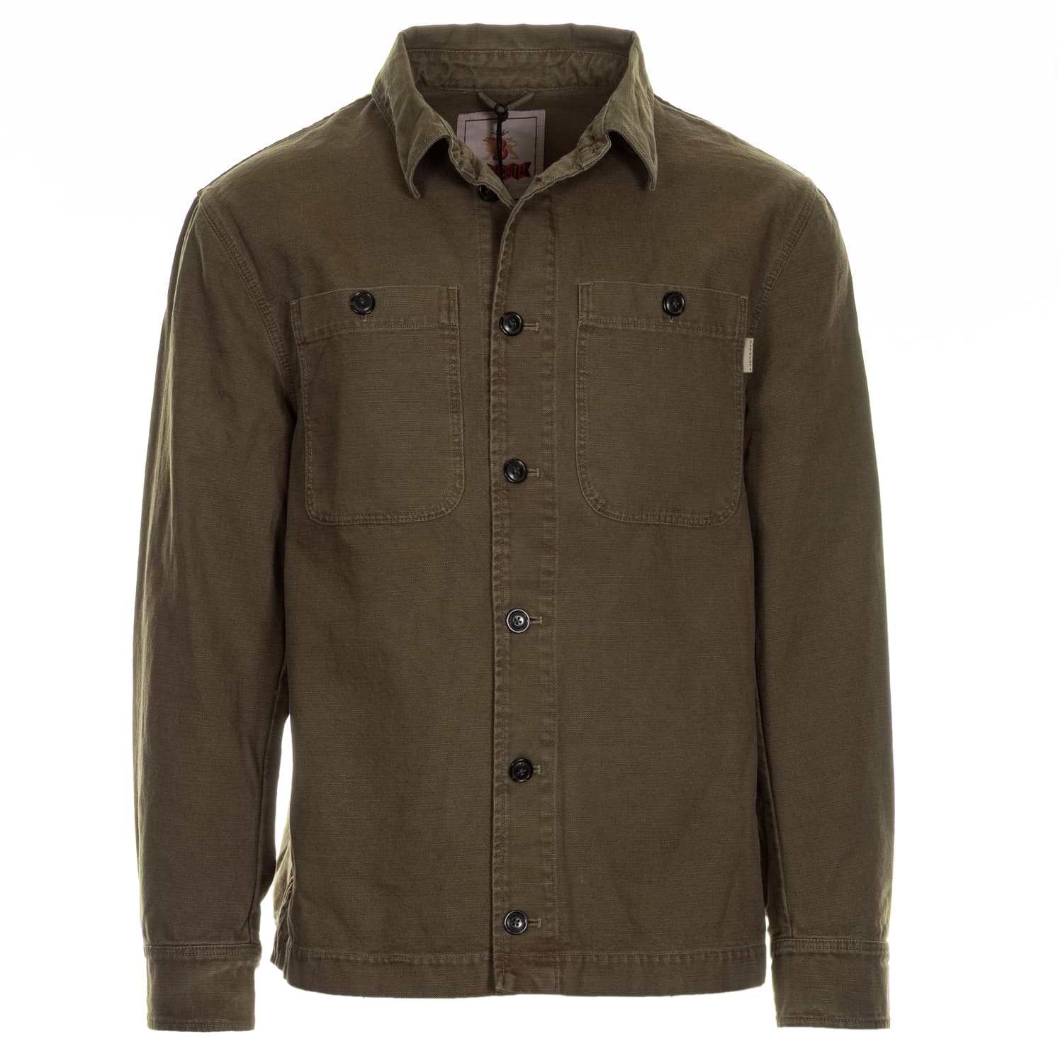 Canvas Overshirt Tarmac Green