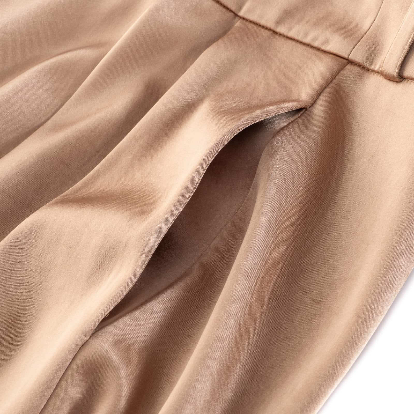 Satin Hose in Gold