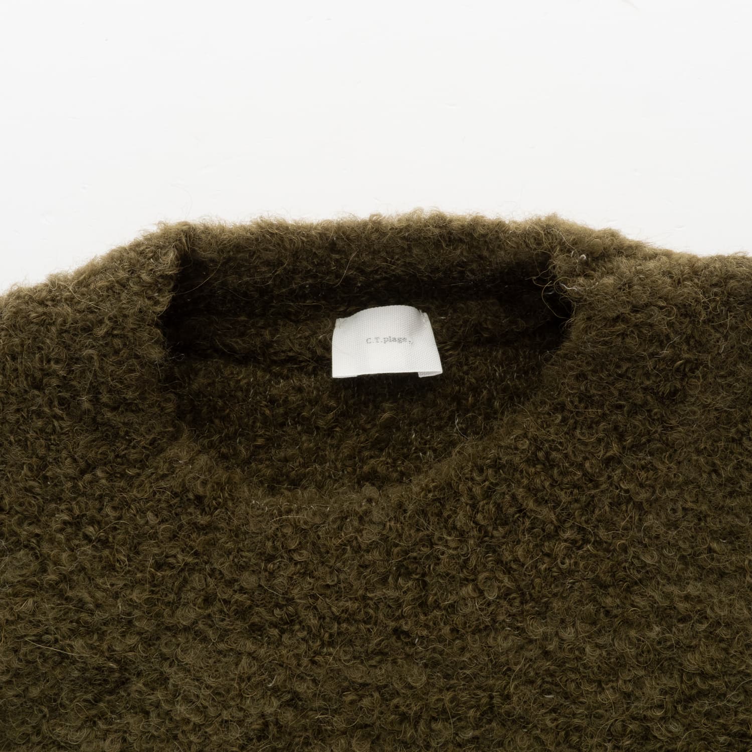 Bouclé Strickpullover Alpaka-Mix