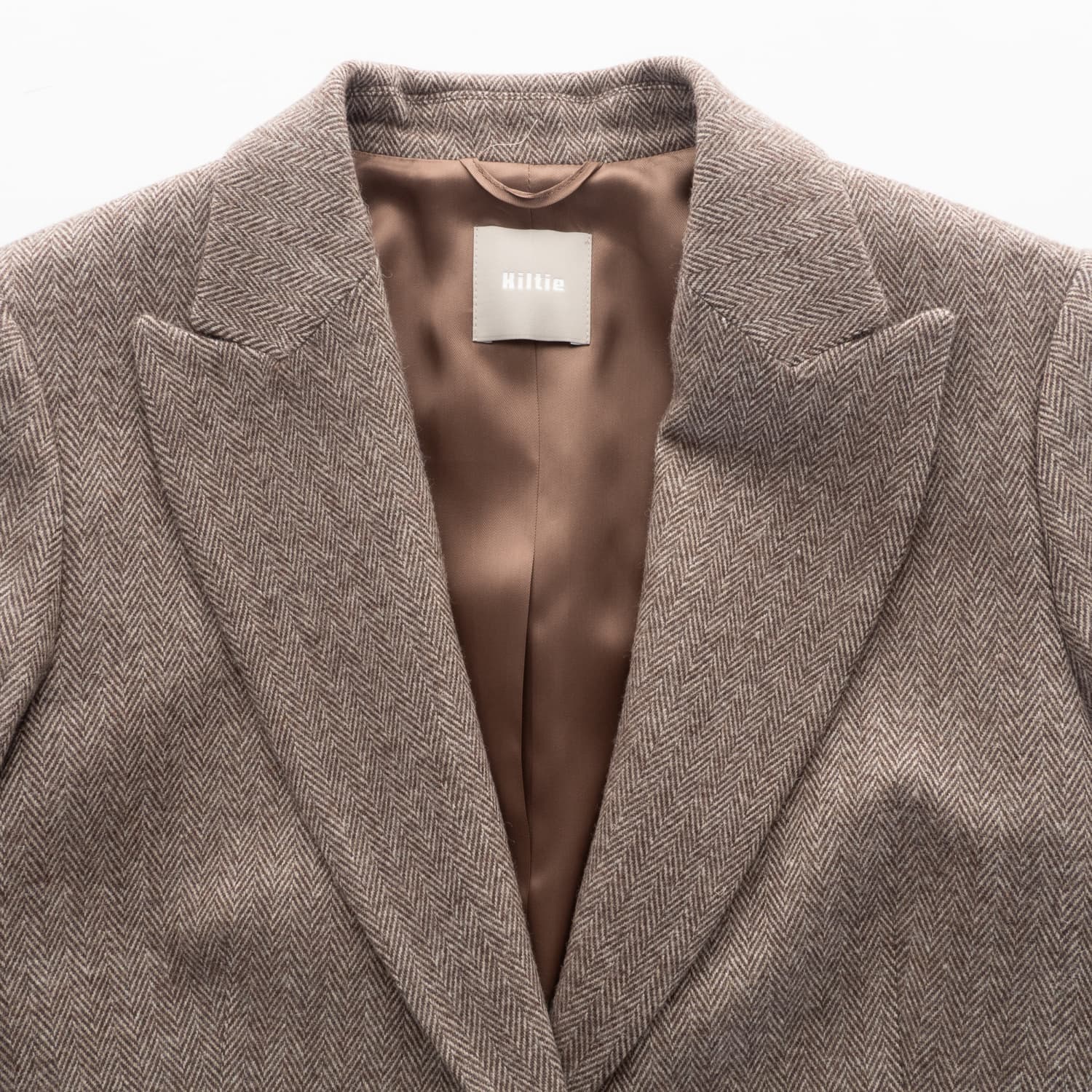 Blazer mit Fischgrätmuster